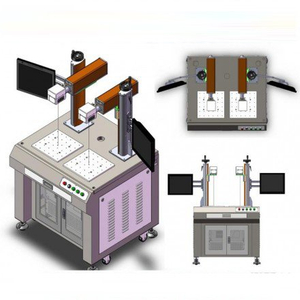 double head fiber laser marking machine