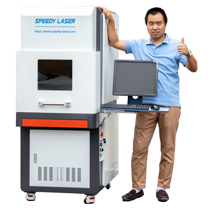 Full cover enclosure laser marking engraving machine