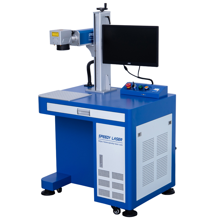 Fiber laser marking machine processing industrial metal components